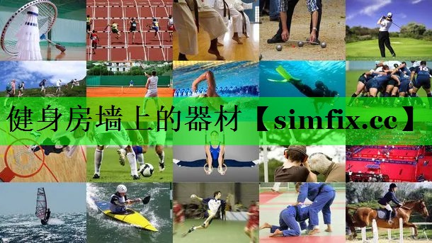 健身房墙上的器材